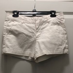 Harper mid-rise white shorts, size 27
